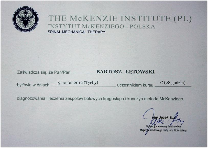 Bartosz Łętowski - masaż i rehabilitacja Jaworzno